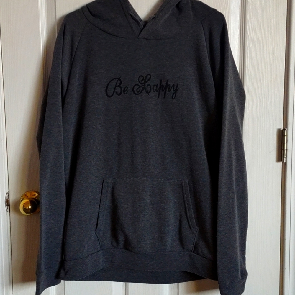 A Dark grey hoodie